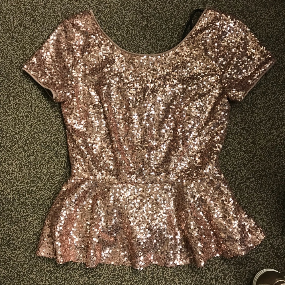 Forever 21 sequin peplum
